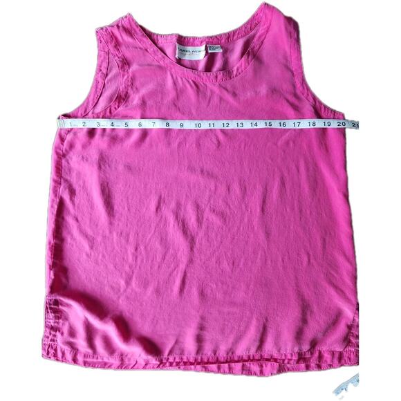 Vintage Carol HDRN signature pink silk tank top size Large - Picture 5 of 7